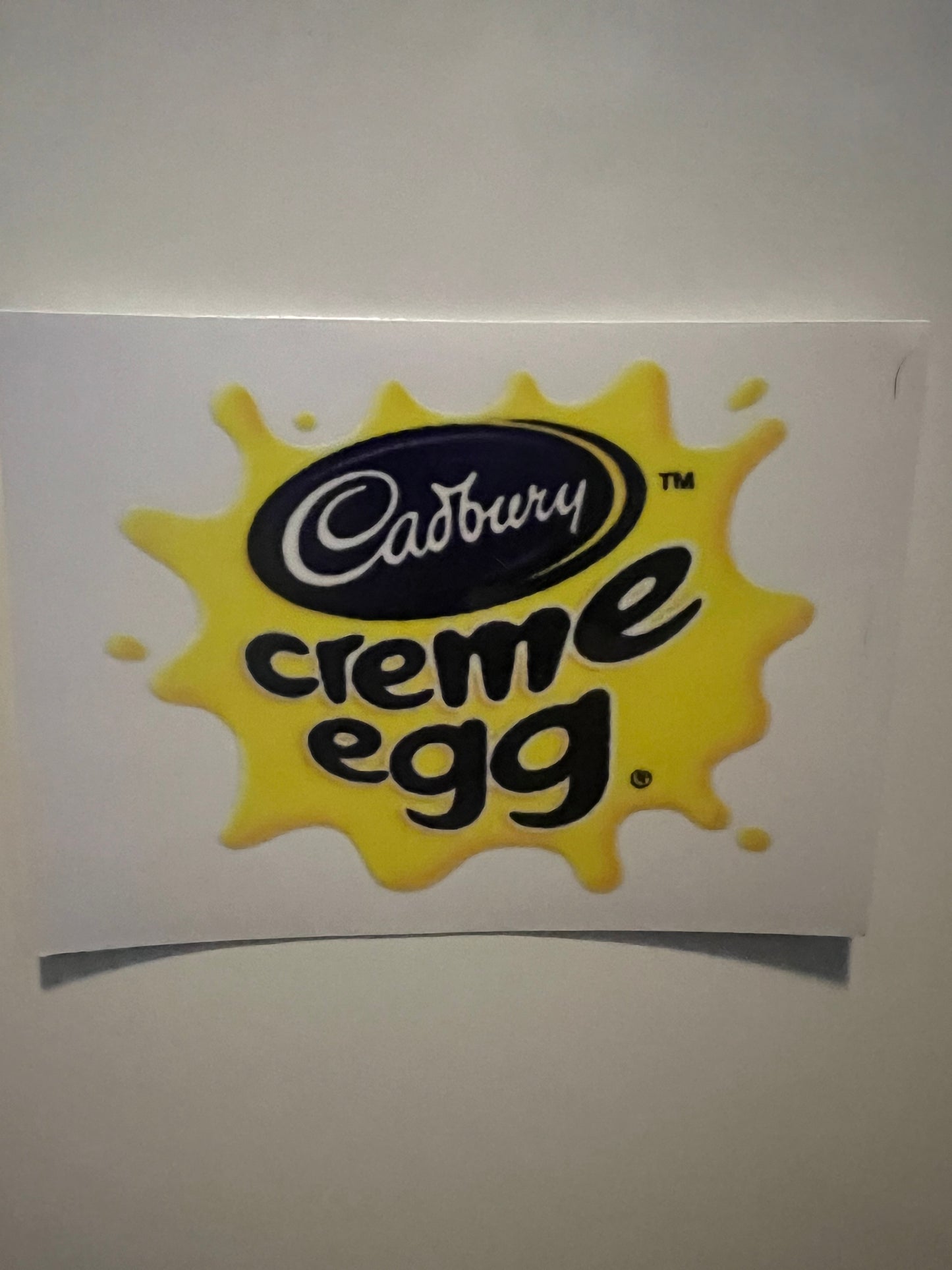 Cadburys crème egg decal