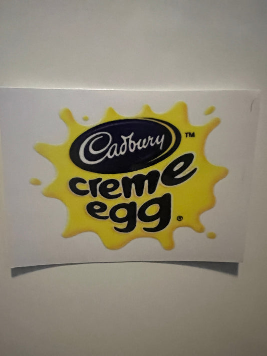 Cadburys crème egg decal