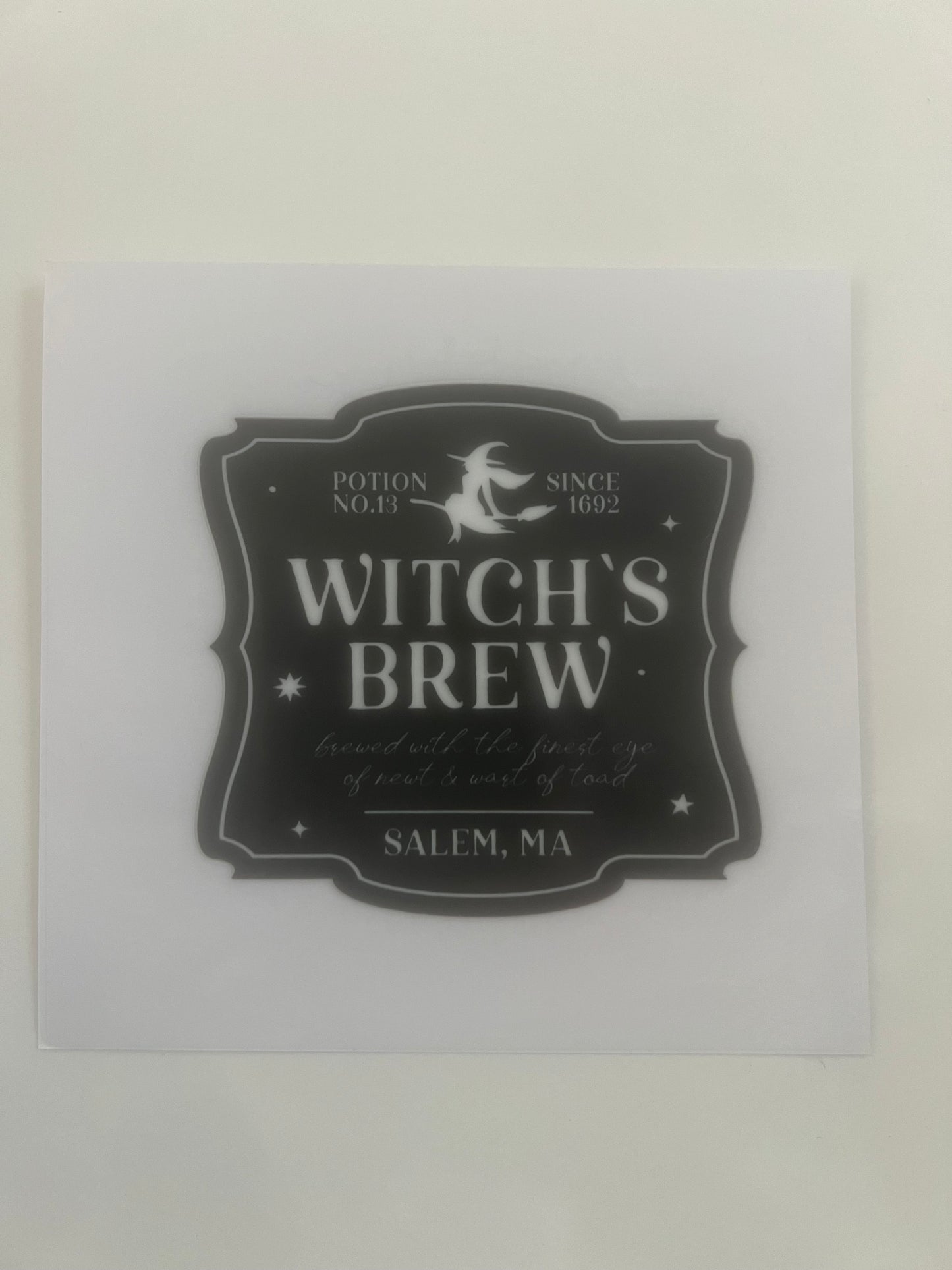 Witches brew decal