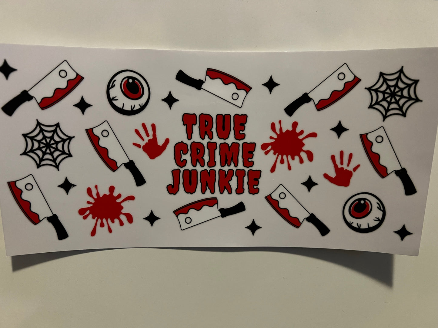 True crime junkie wrap