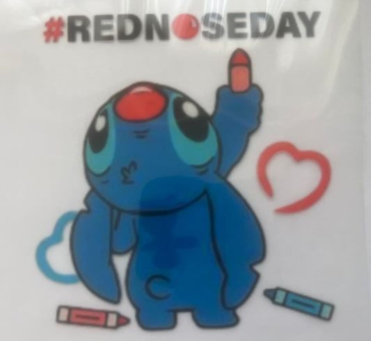 Stitch Red Nose Day V3 DTF transfer