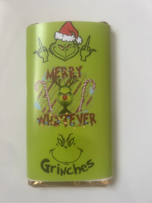 Grinch chocolate bar wrapper exclusive design