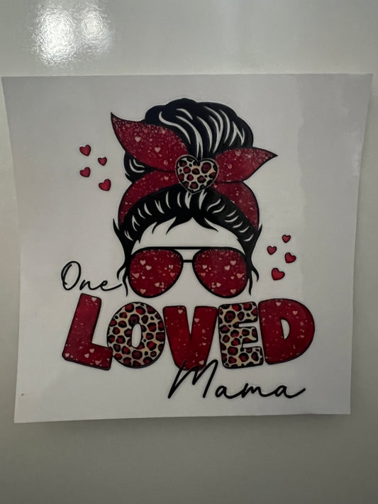 One loved mama/mini decals