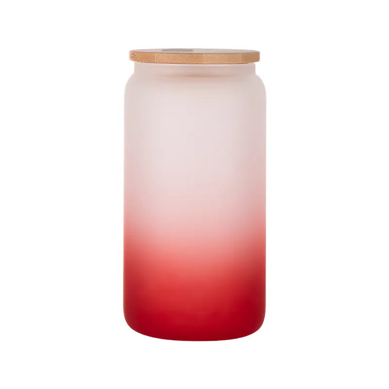 16oz frosted ombré glass libbey cans