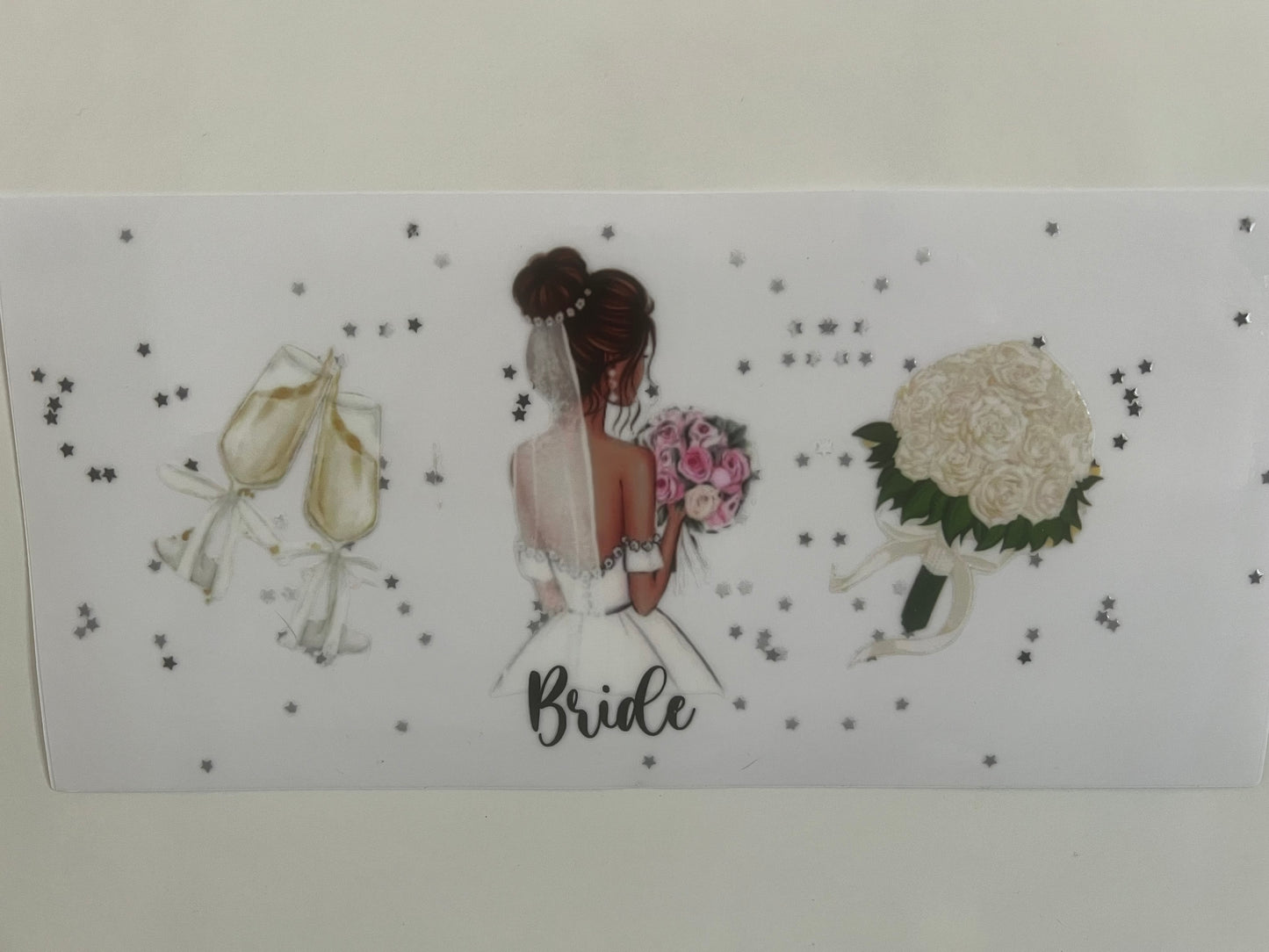 Bride wraps - silver background - Exclusive