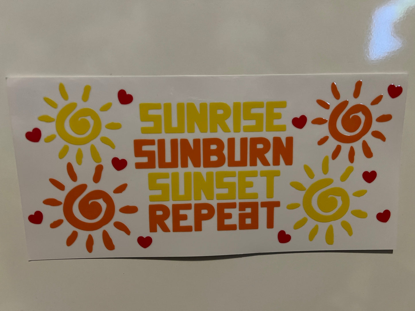 Sunrise Sunburn Sunset Repeat wrap (LE)