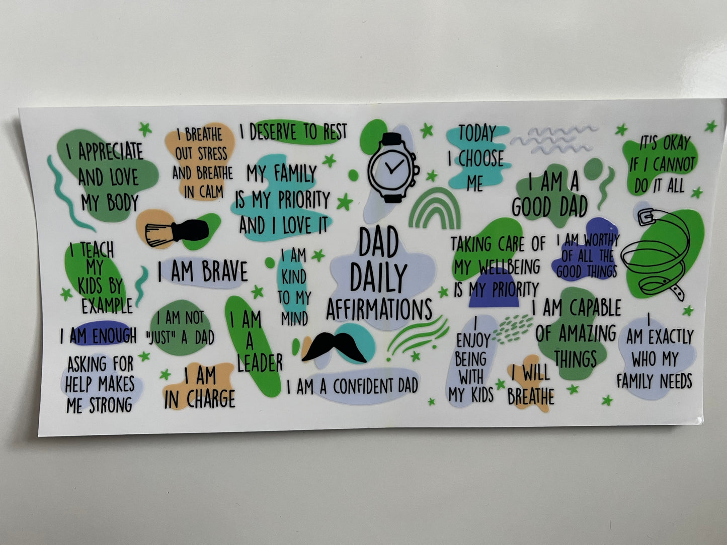 Dad daily affirmations wrap