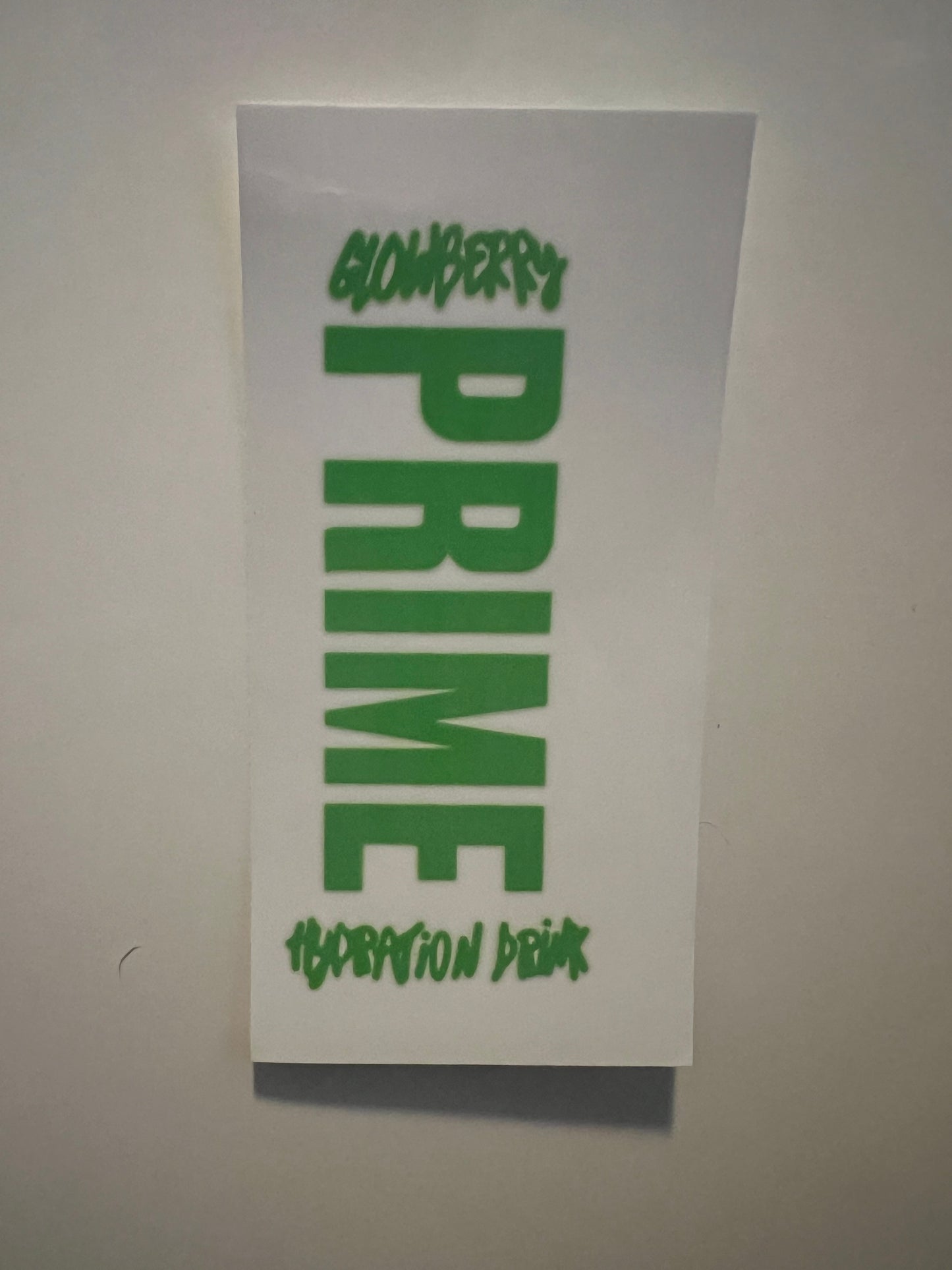 Prime glowberry decal