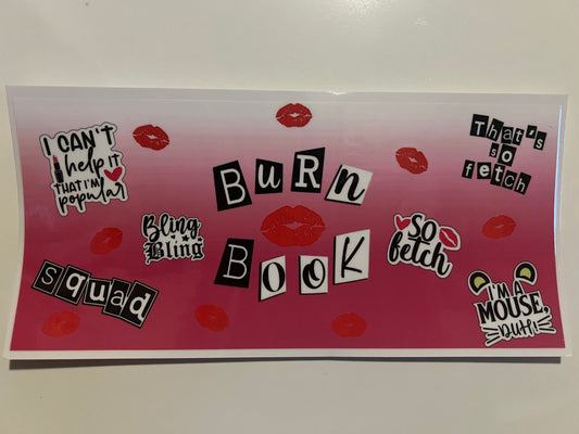 Burn book pink version wrap