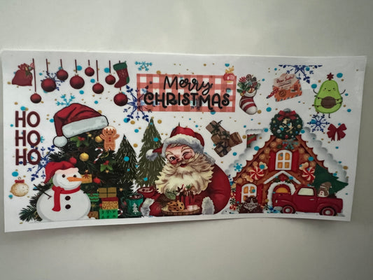 Merry Christmas Santa scenery wrap