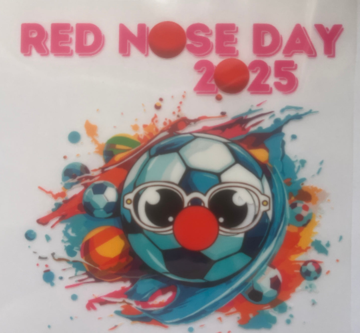 Football Red Nose Day DTF transfer