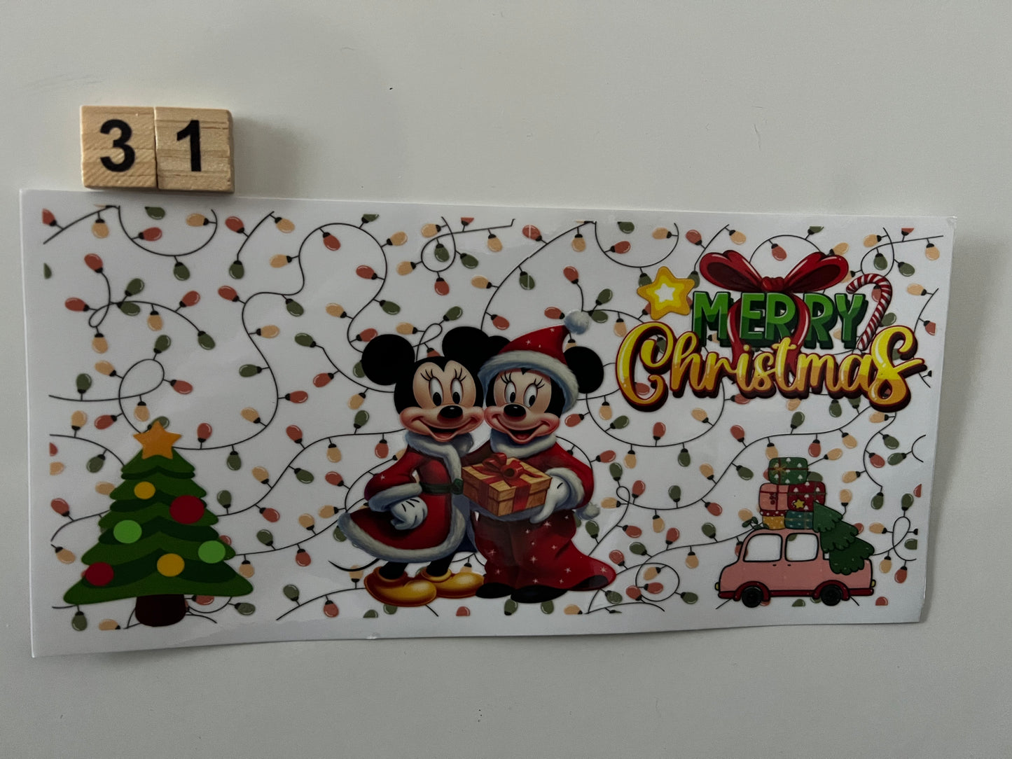 Mickey and Minnie Merry Christmas wrap (31) (L)