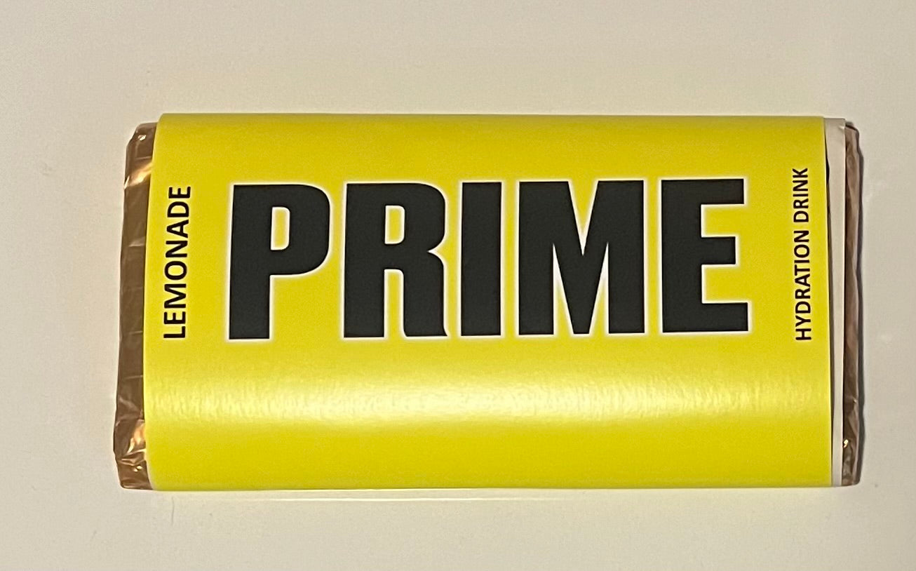 Prime chocolate bar wrappers