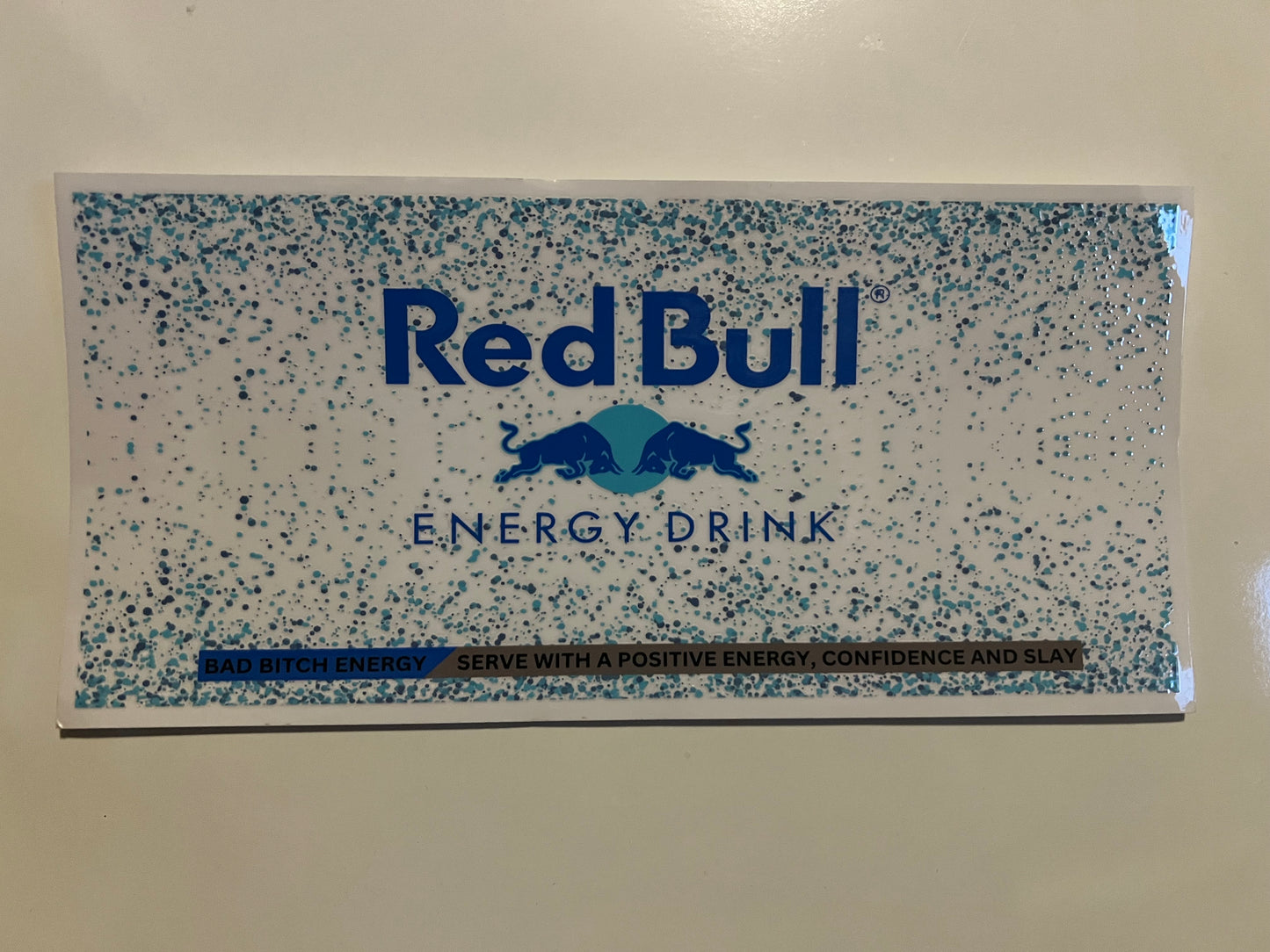 Red bull blue sparkle wrap exclusive