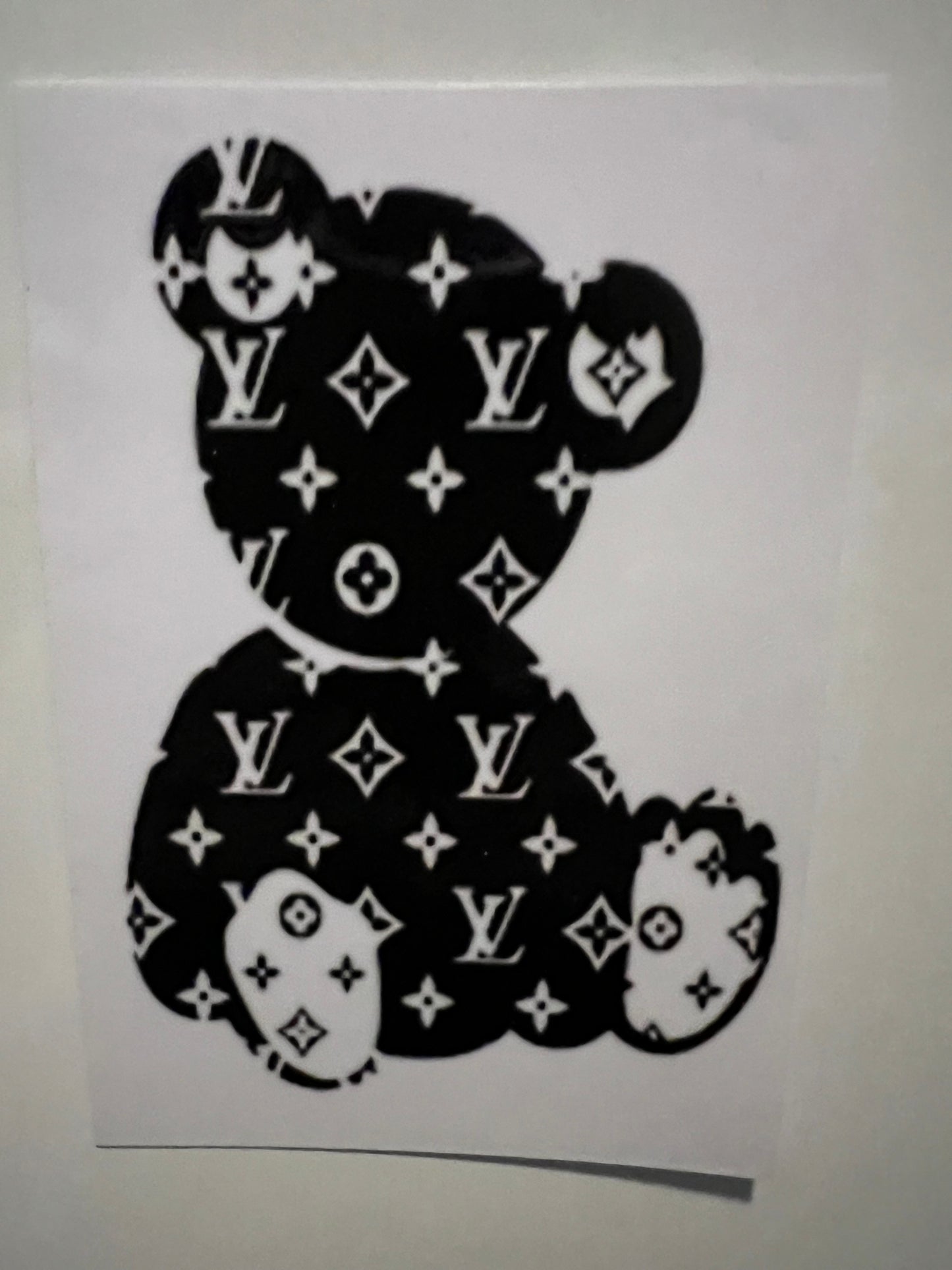 Designer inspired bear decal