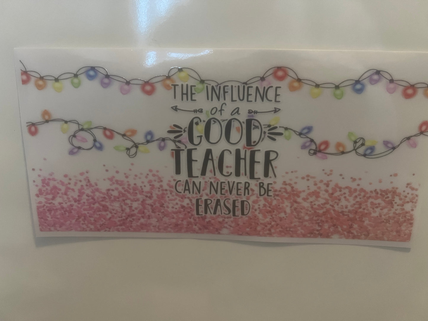 The influence of a good teacher wrap