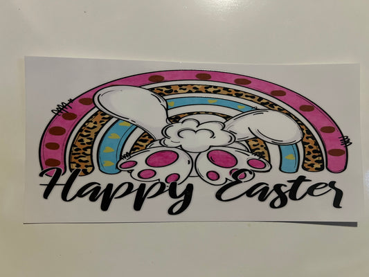 Happy Easter bunny tail wrap