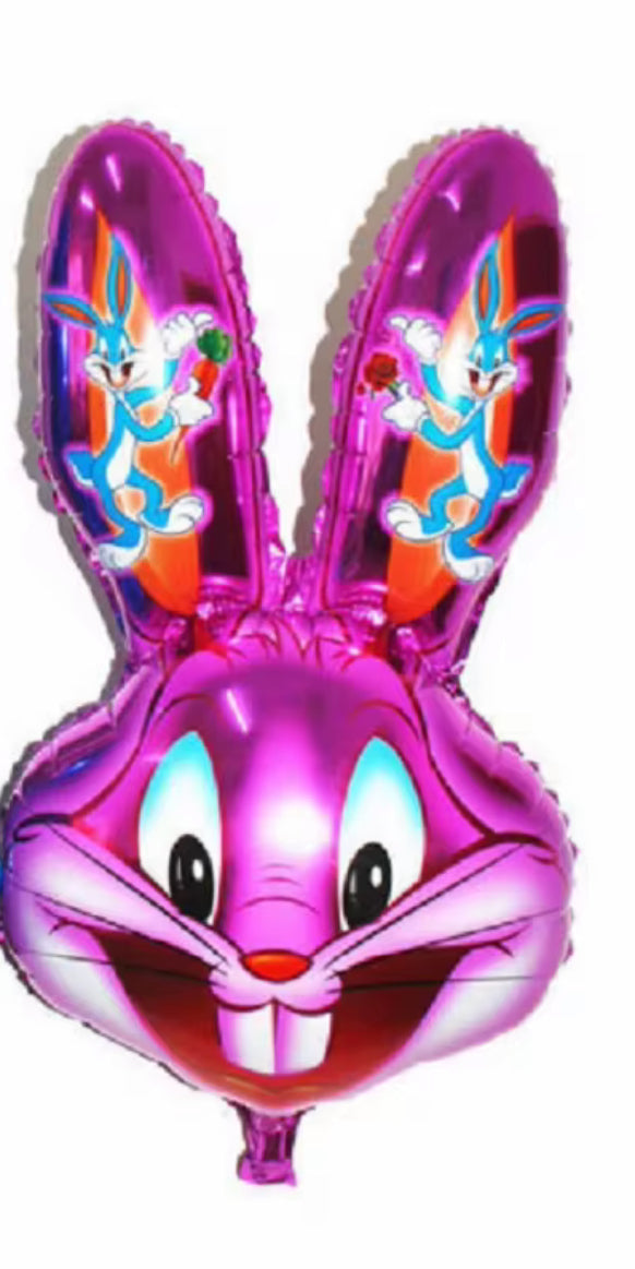 Easter bunny head balloon