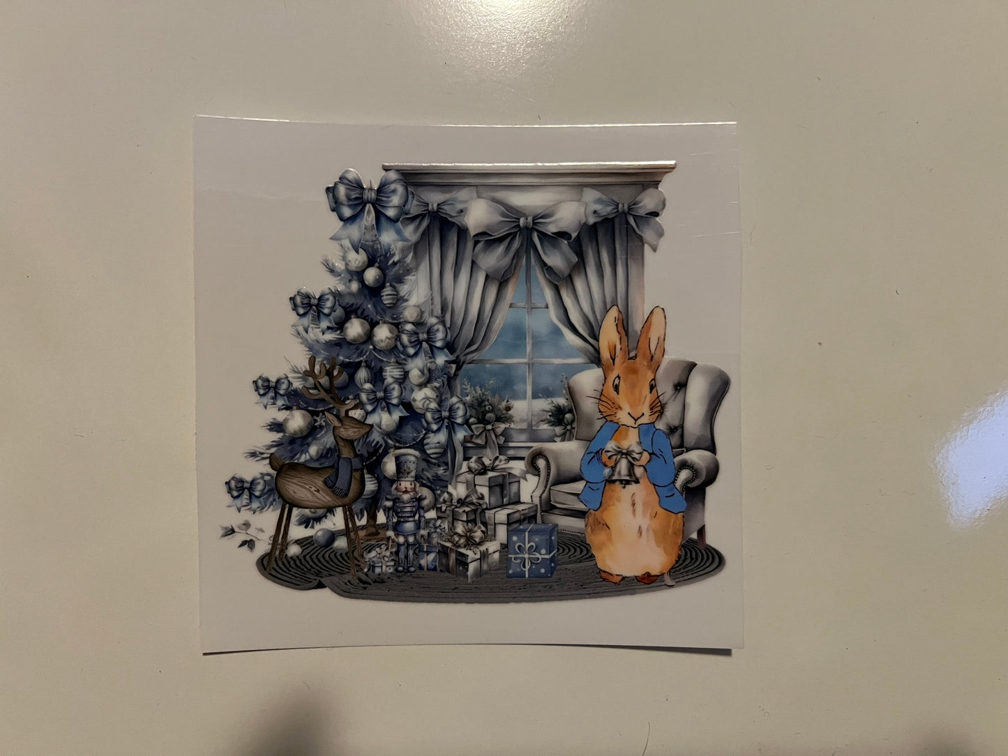 Peter Rabbit decal - blue