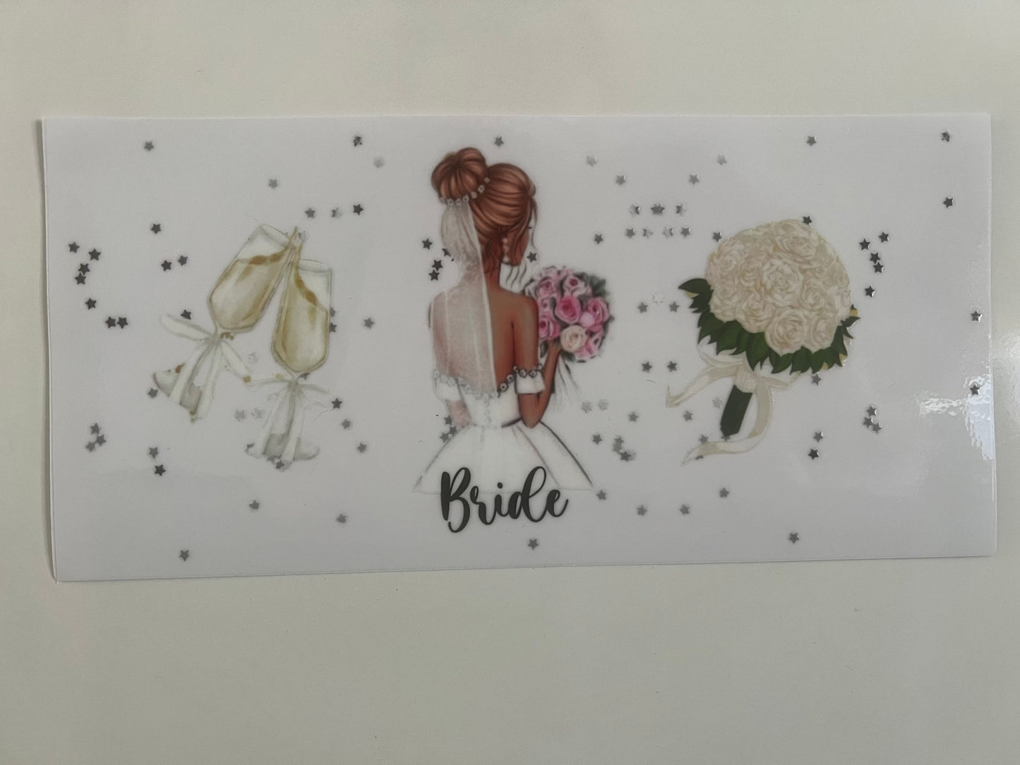 Bride wraps - silver background - Exclusive