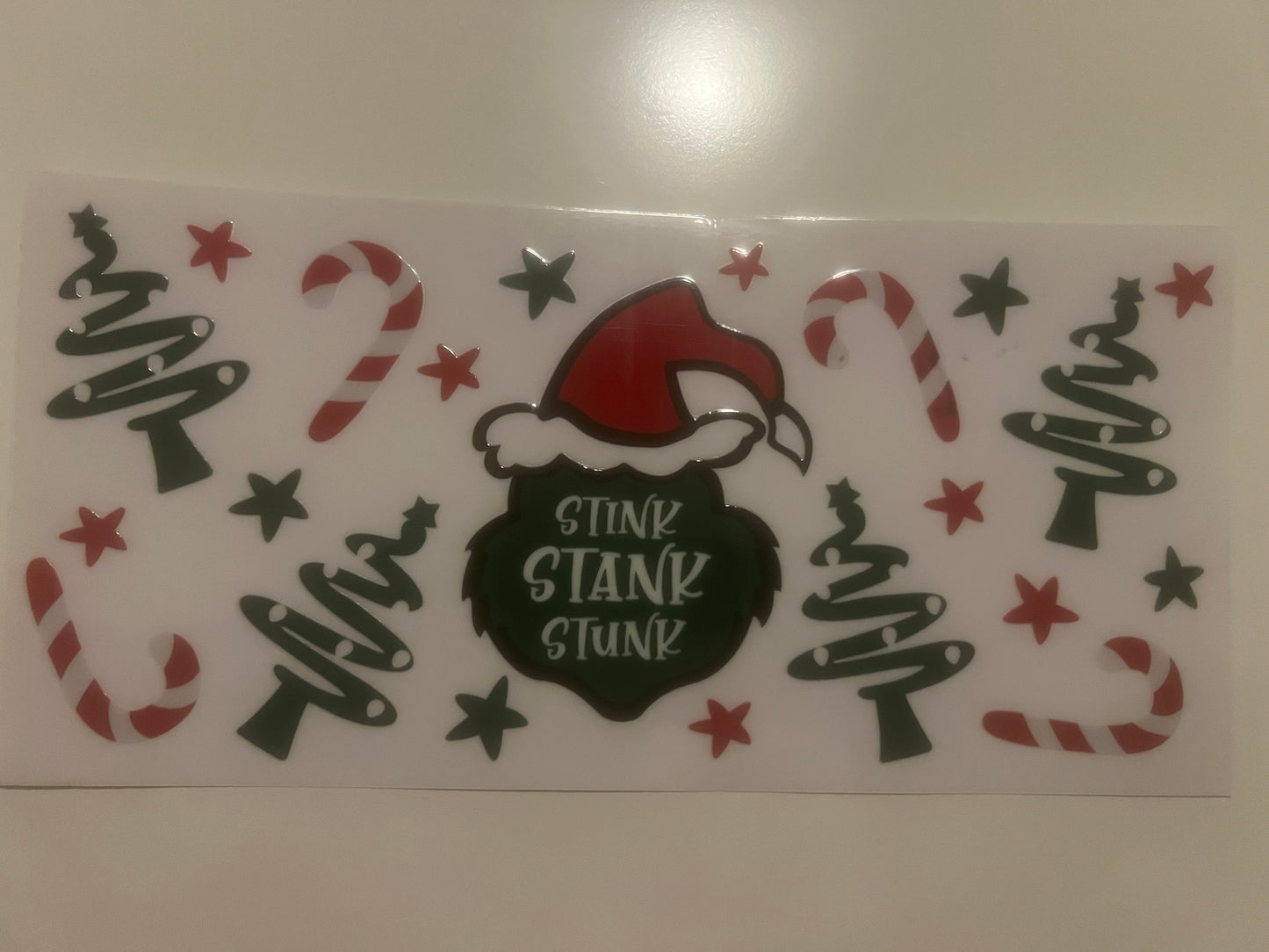 Grinch stink stank stunk trees and candy canes wrap