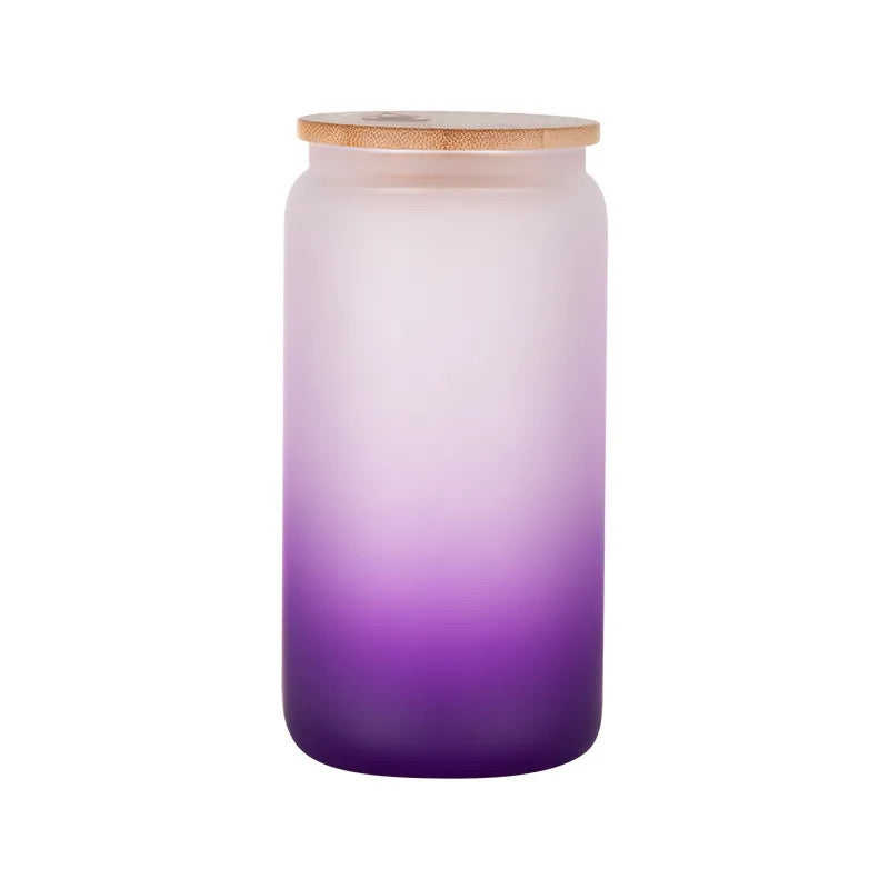 16oz frosted ombré glass libbey cans