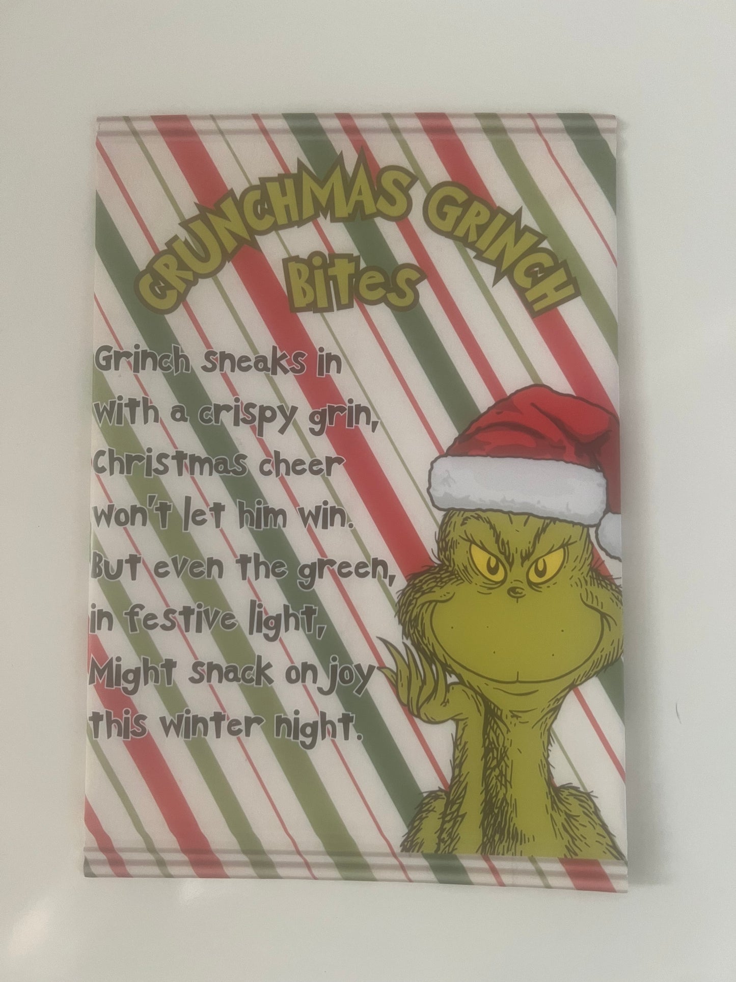 Crunchmas grinch bites treat bags