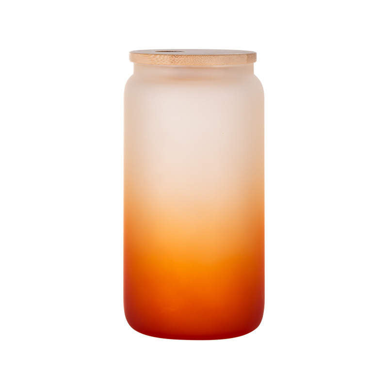 16oz frosted ombré glass libbey cans