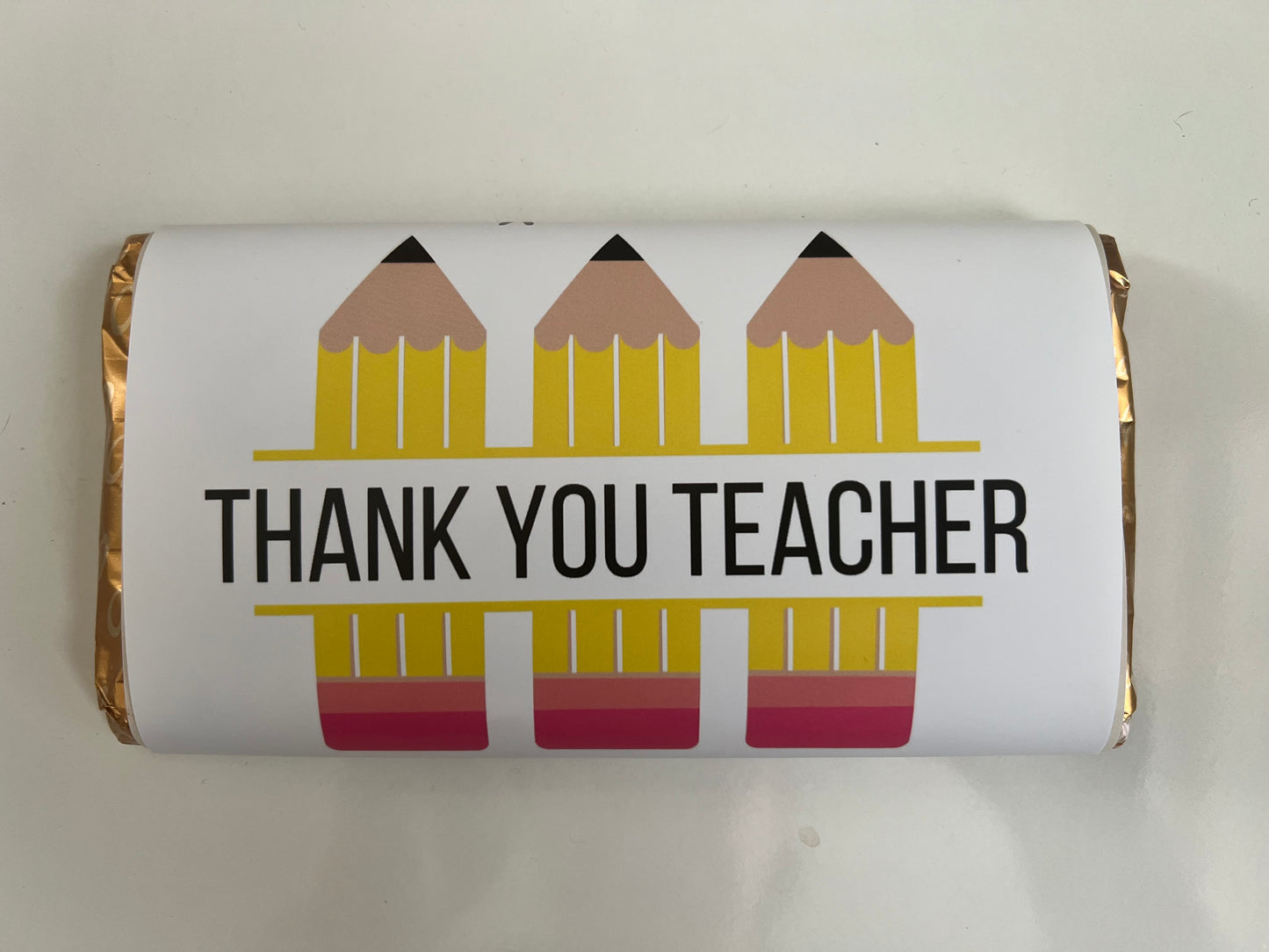 Teacher / teaching assistant chocolate bar wrappers