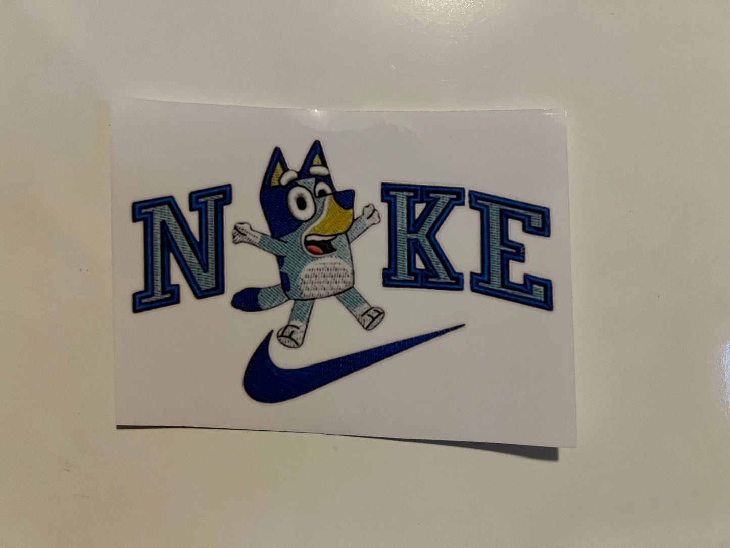 Bluey Nike decal