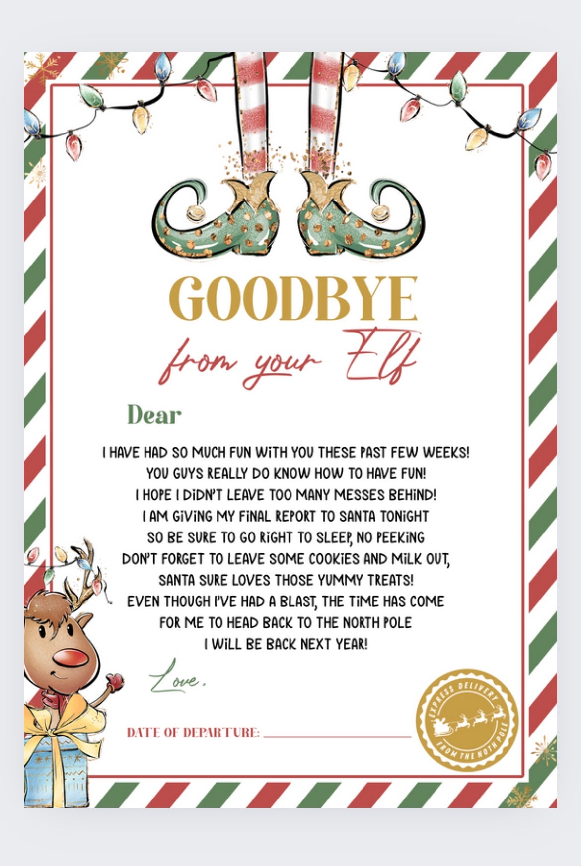 Elf and Santa letters and certificates