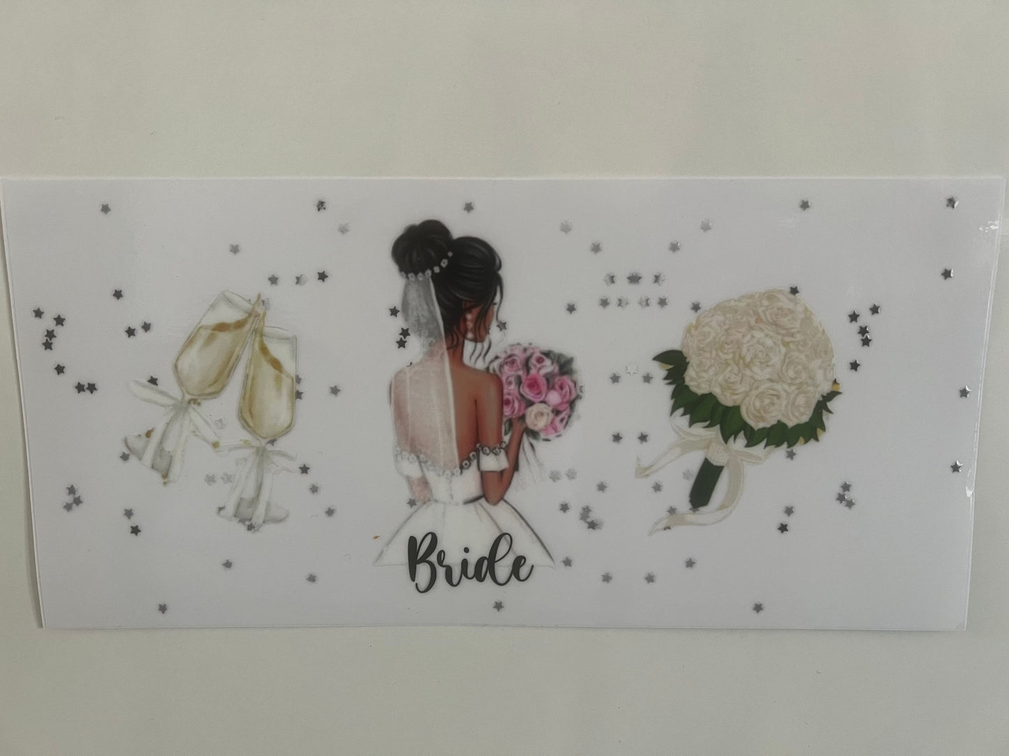 Bride wraps - silver background - Exclusive