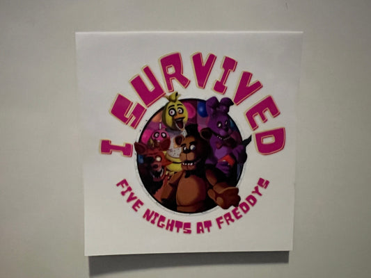 I survived five nights at Freddy’s decal exclusive