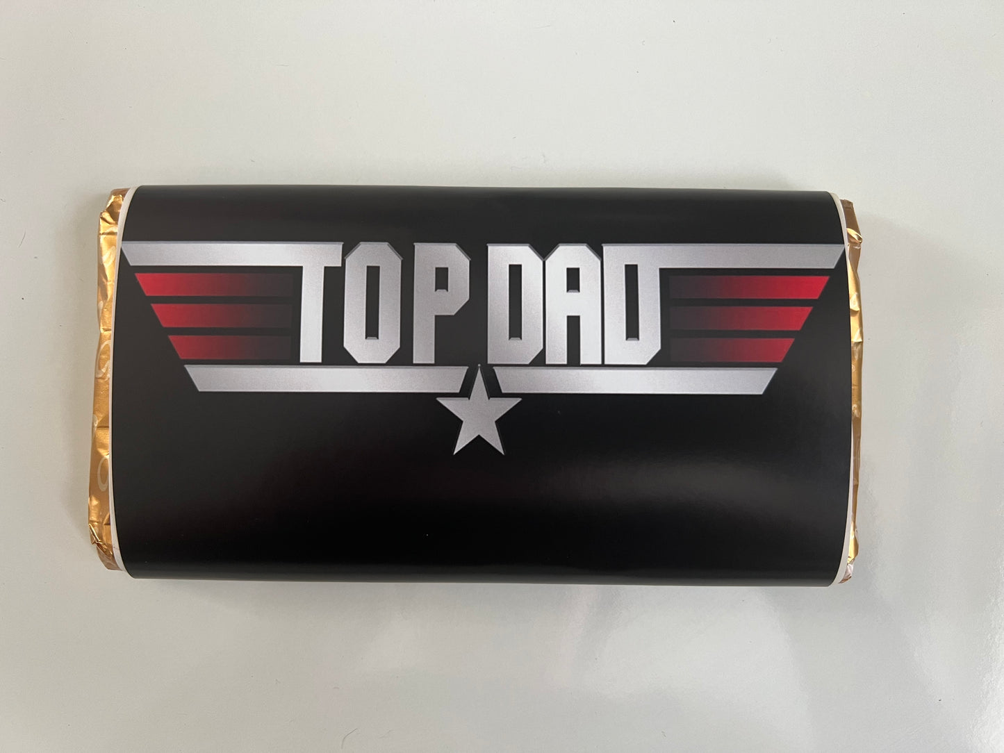 Top dad chocolate bar wrapper