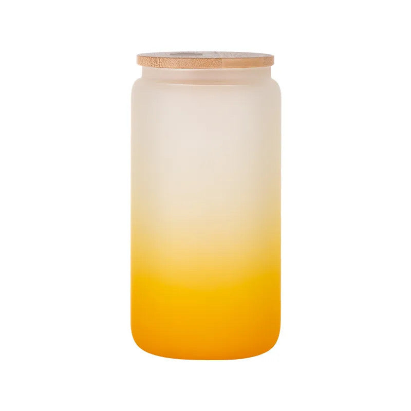 16oz frosted ombré glass libbey cans