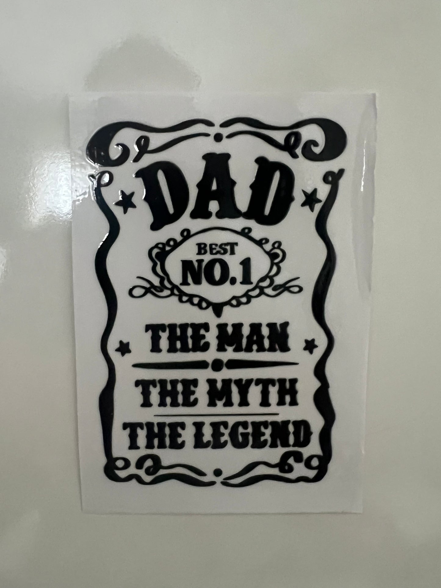 Dad the man the myth the legend decal