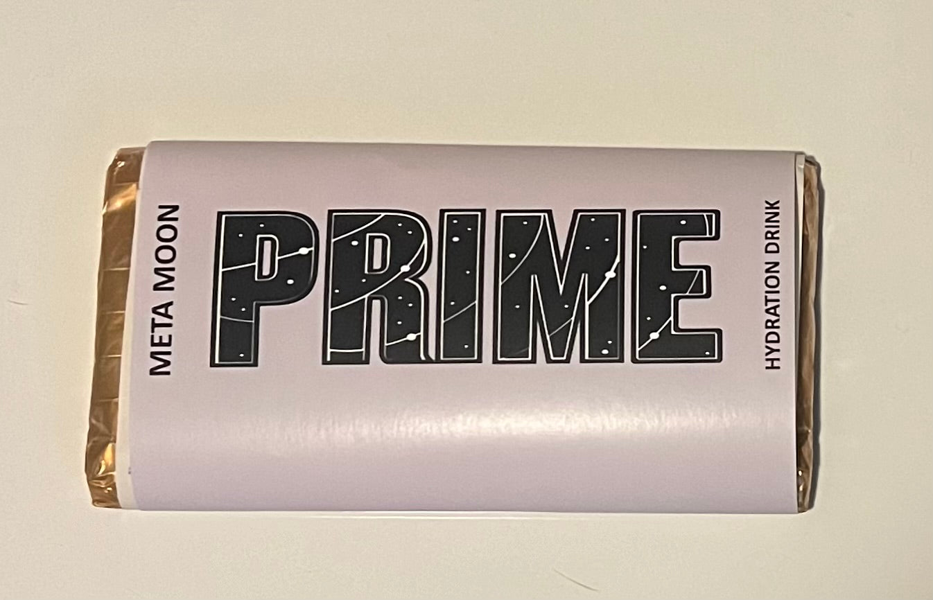 Prime chocolate bar wrappers