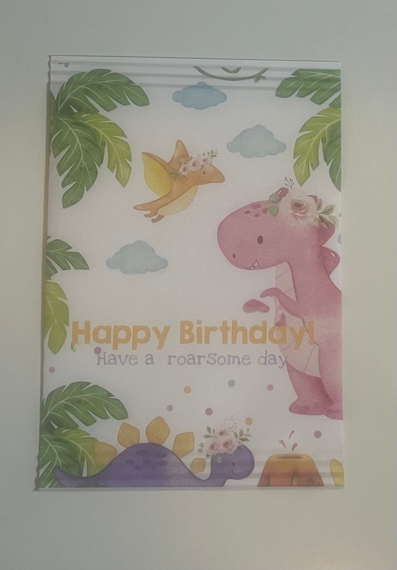 Dinosaurs  happy birthday treat bag exclusive design