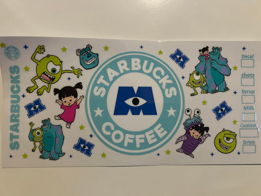 Monsters in. Starbucks wrap V2