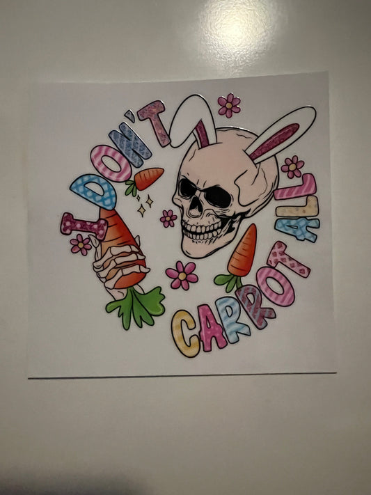 I don’t carrot all Easter skull decal