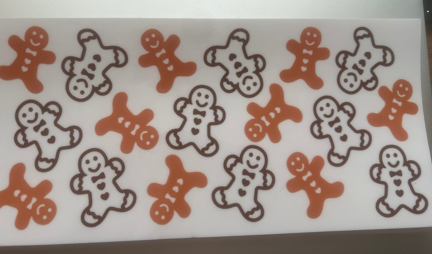 Gingerbread man Christmas wrap