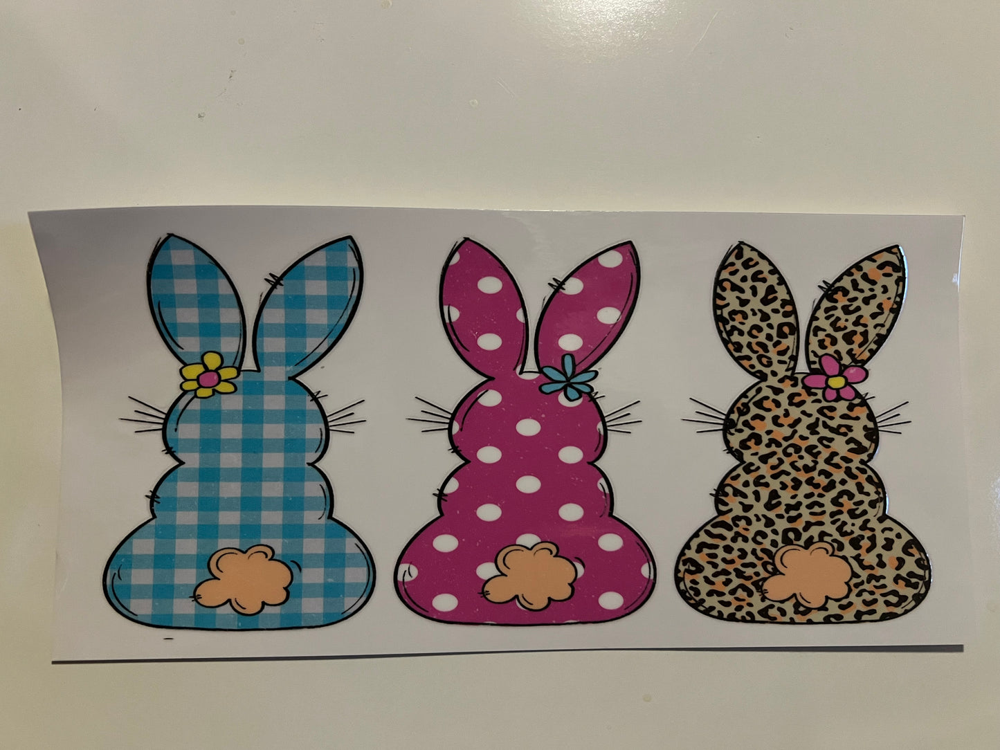 3 cute Easter bunnies wrap