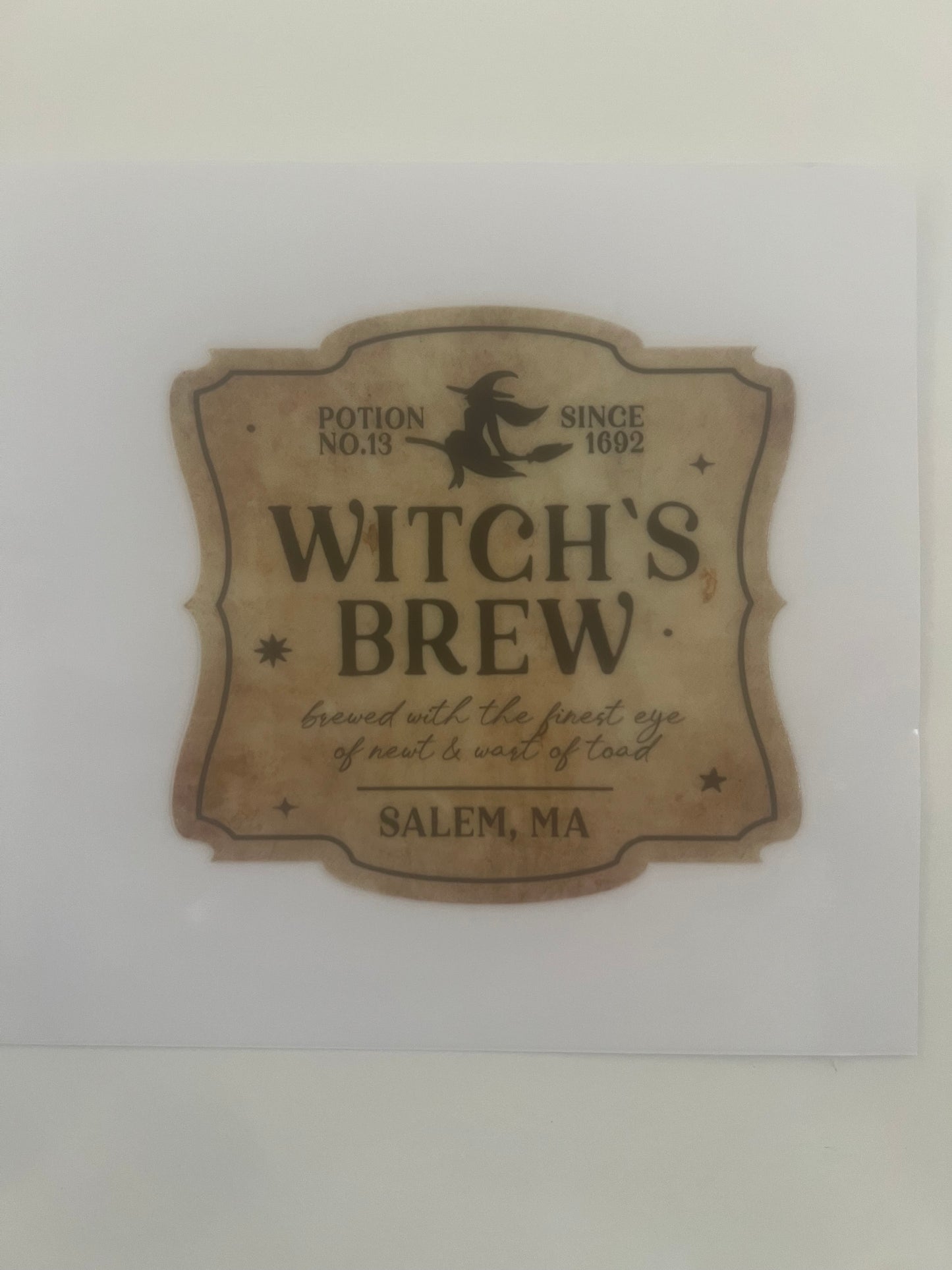 Witches brew decal