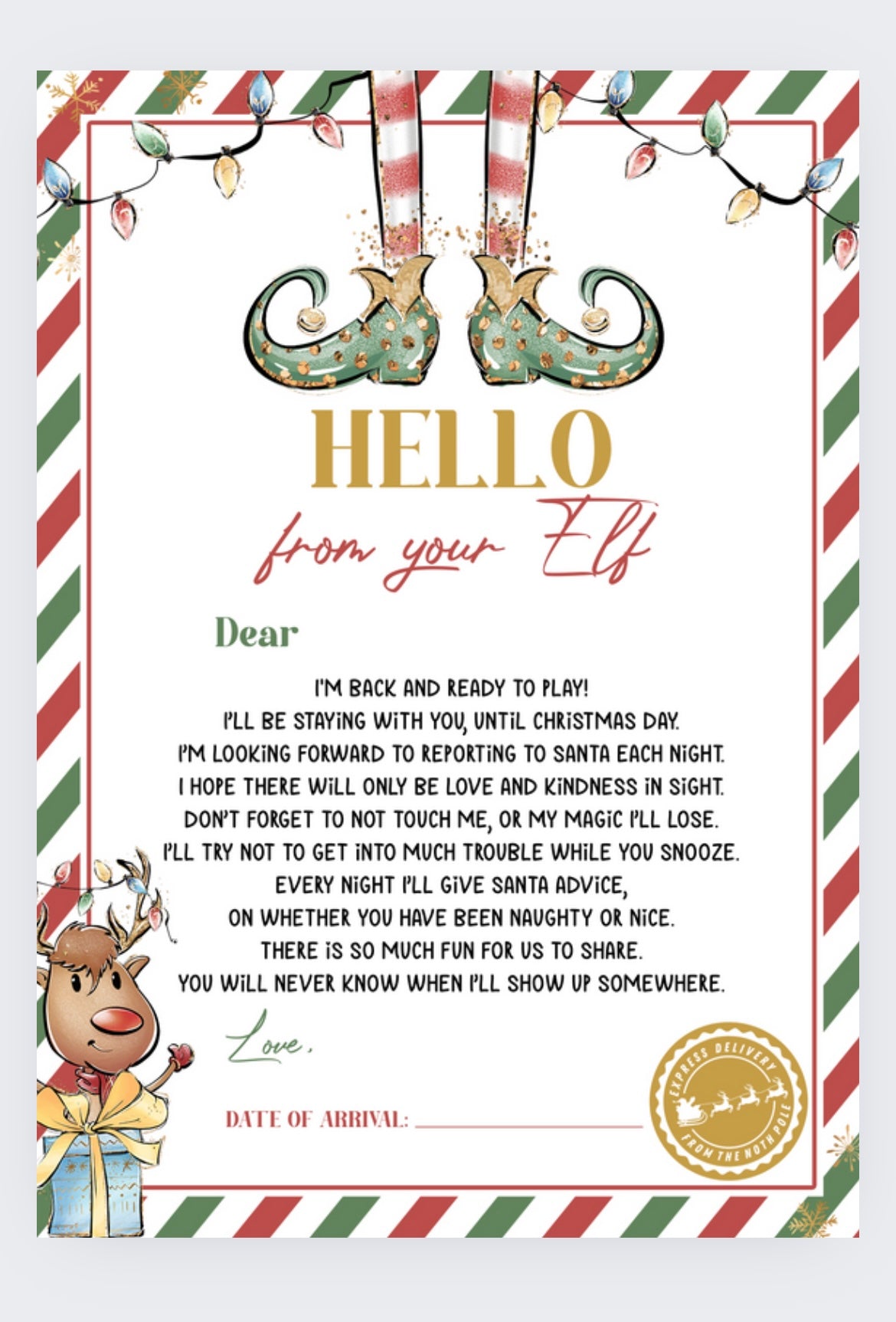 Elf and Santa letters and certificates