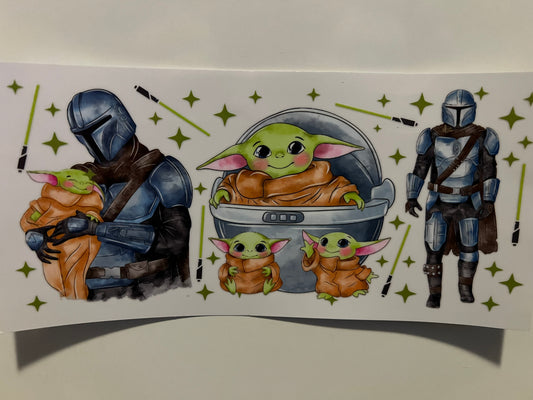 Baby Yoda and the mandaloran wrap