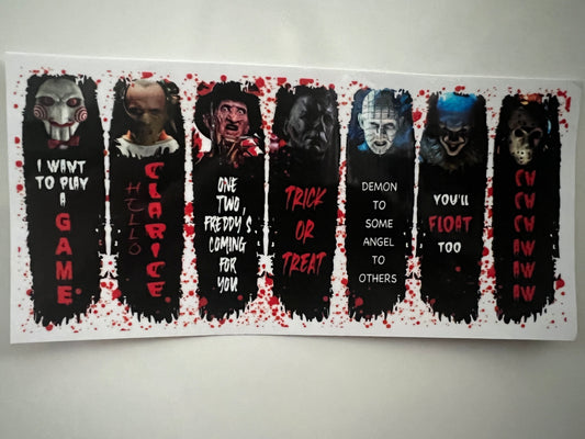 Horror movie characters quote wrap