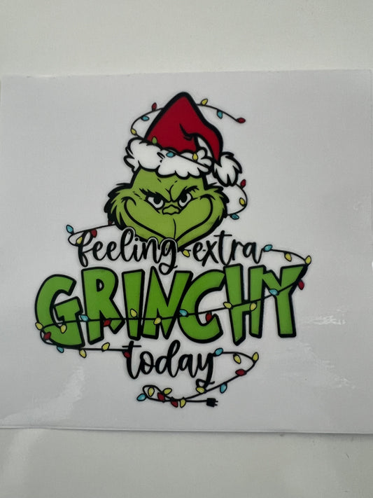 Feeling wxtra grinchy today decal