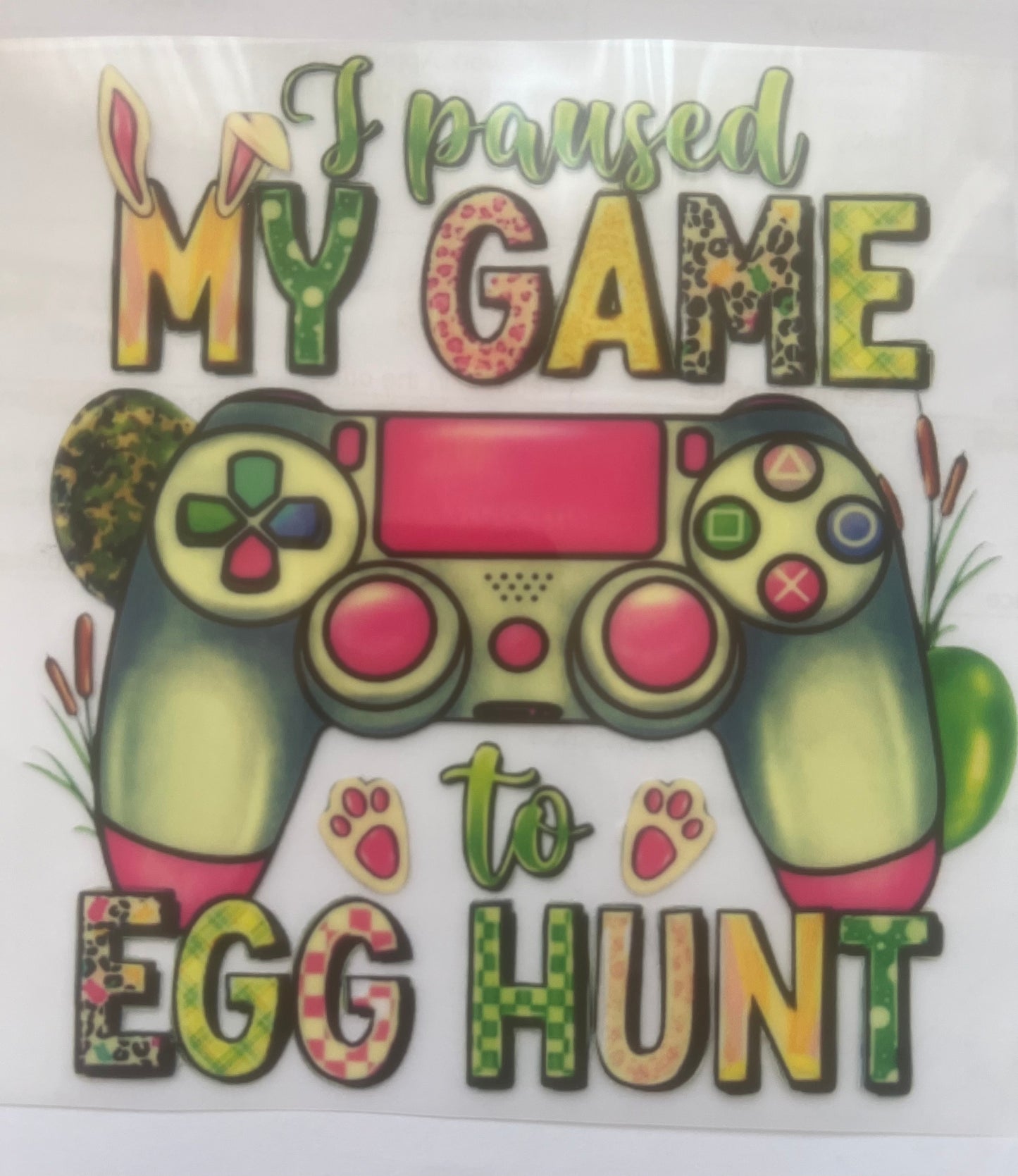 Gamer egg hunt DTF transfer