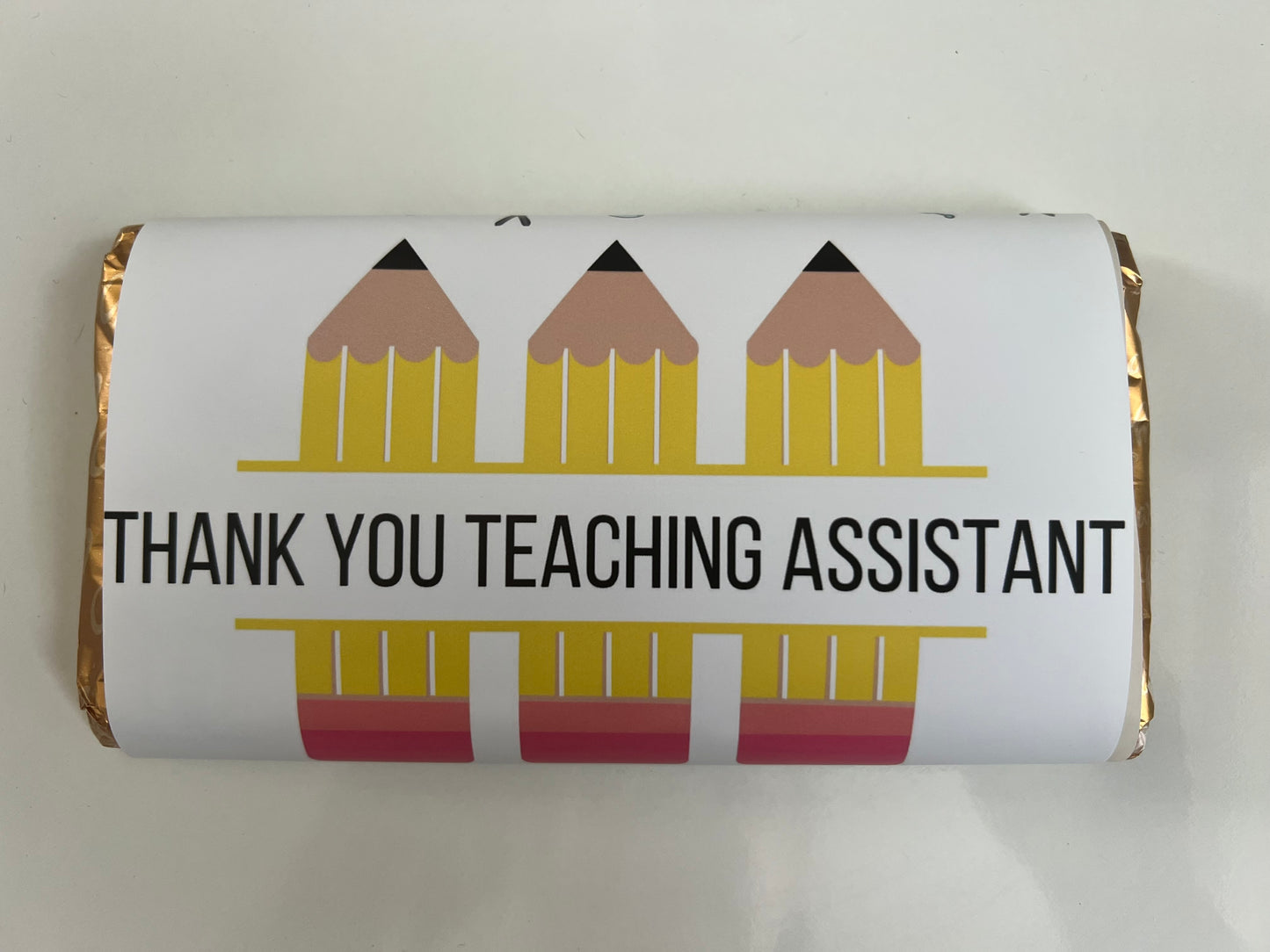 Teacher / teaching assistant chocolate bar wrappers