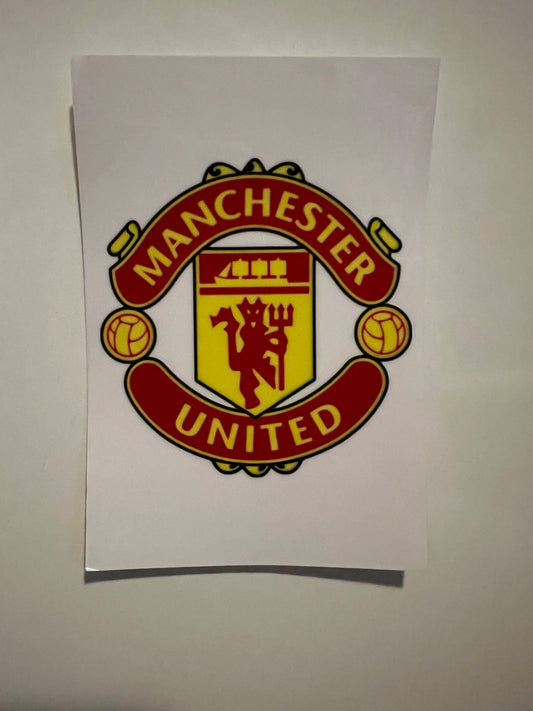 Manchester United badge uvdtf (L)